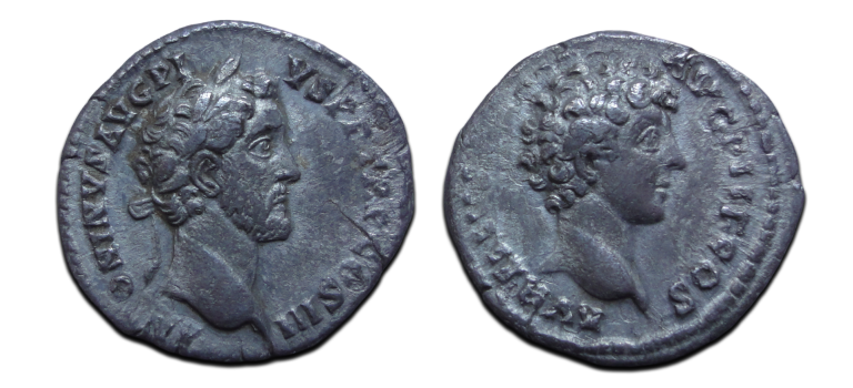 Antoninus Pius - denarius Keerzijde MARCUS AURELIUS dynastische uitgave SCHAARS (MA2637)